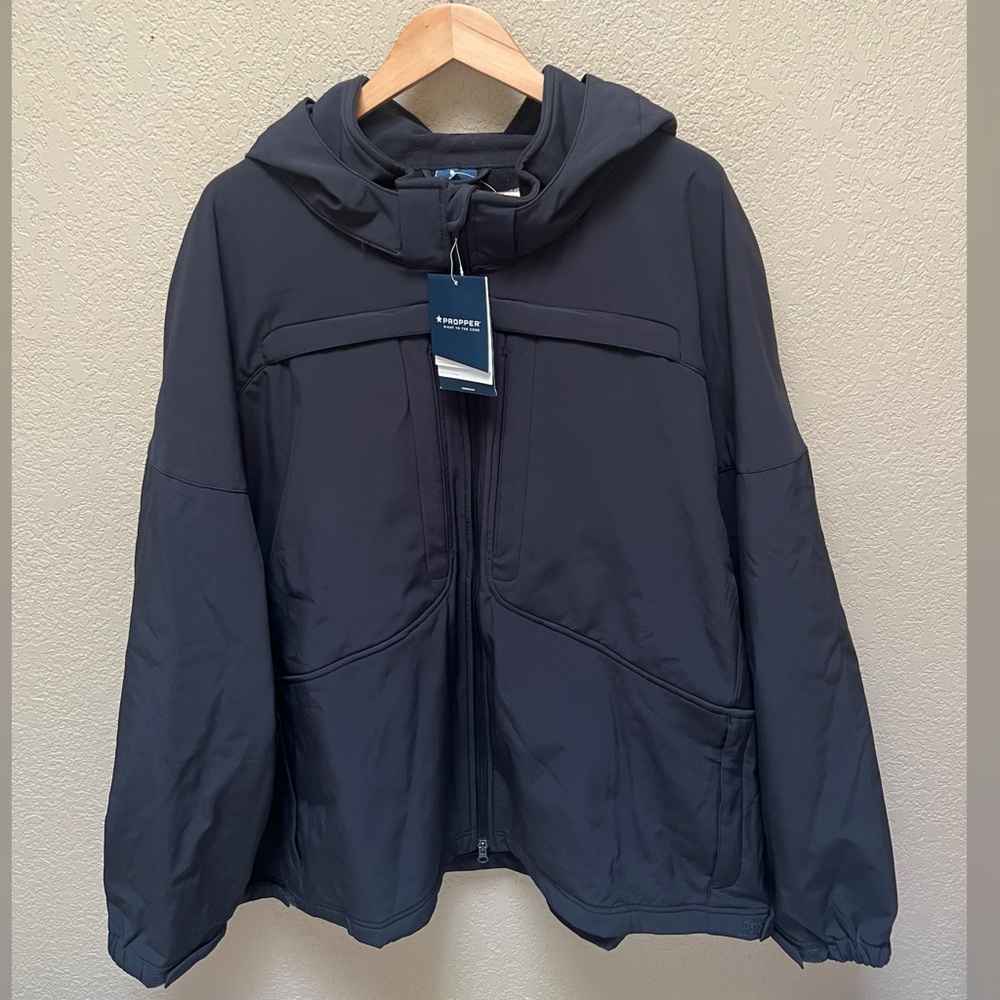 Propper Men’s Softshell Zip Up Duty Jacket Navy Blue Color Size- 5XL/R